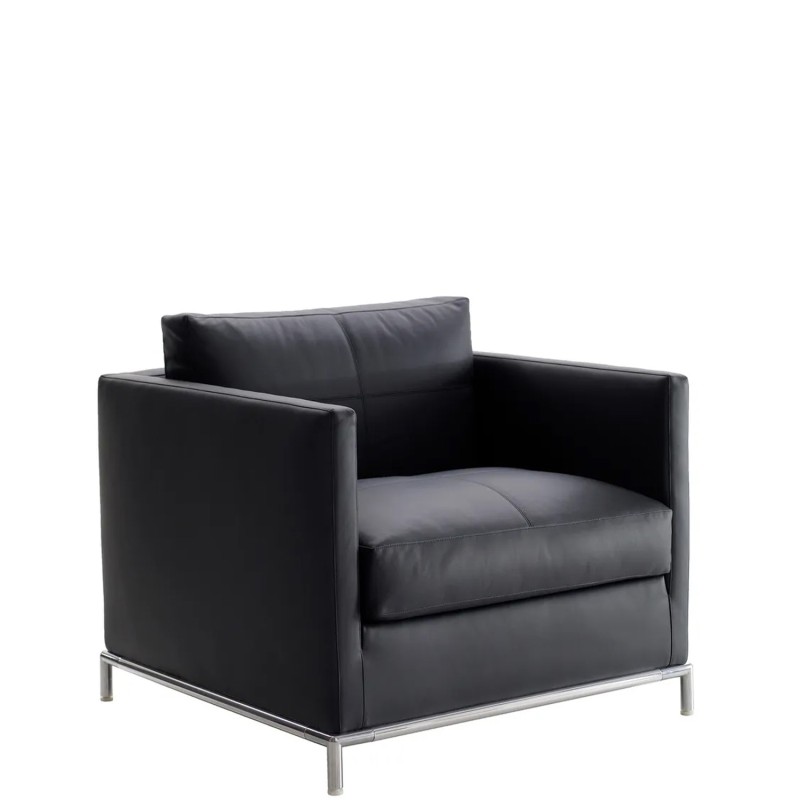 B&B Italia - George armchair upholstered in leather