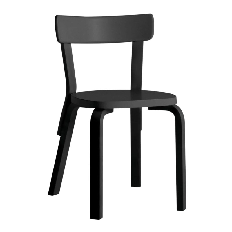 Artek - Chair 69 black lacquered