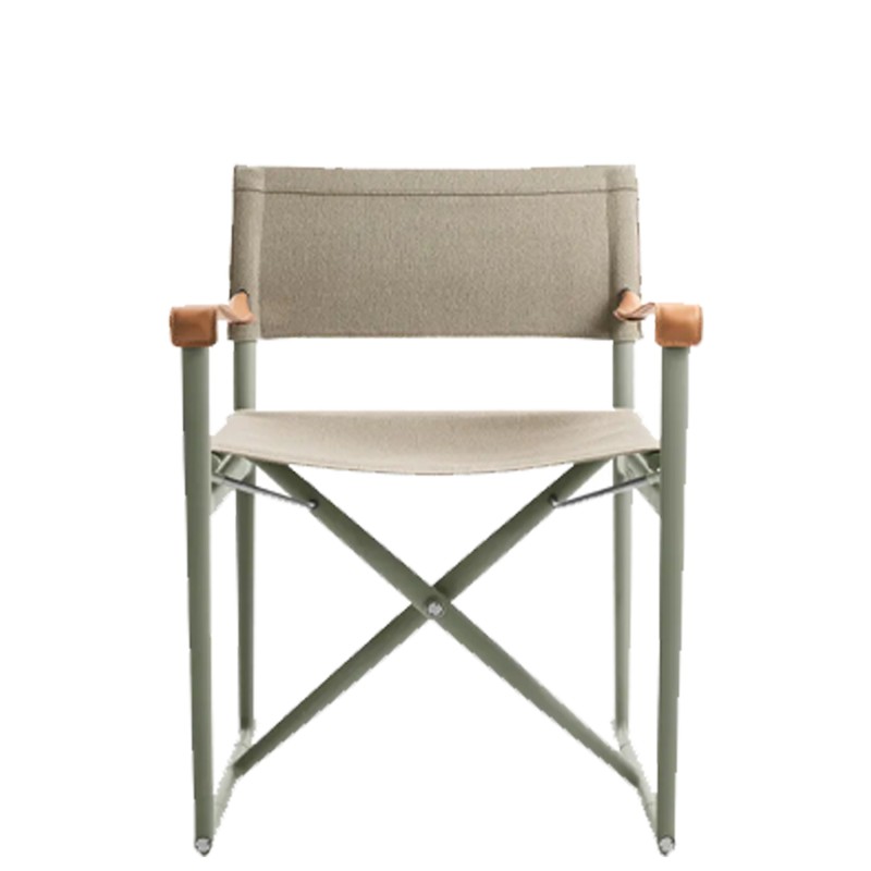 B&B Italia outdoor - Mirto Outdoor folding chair with armrests