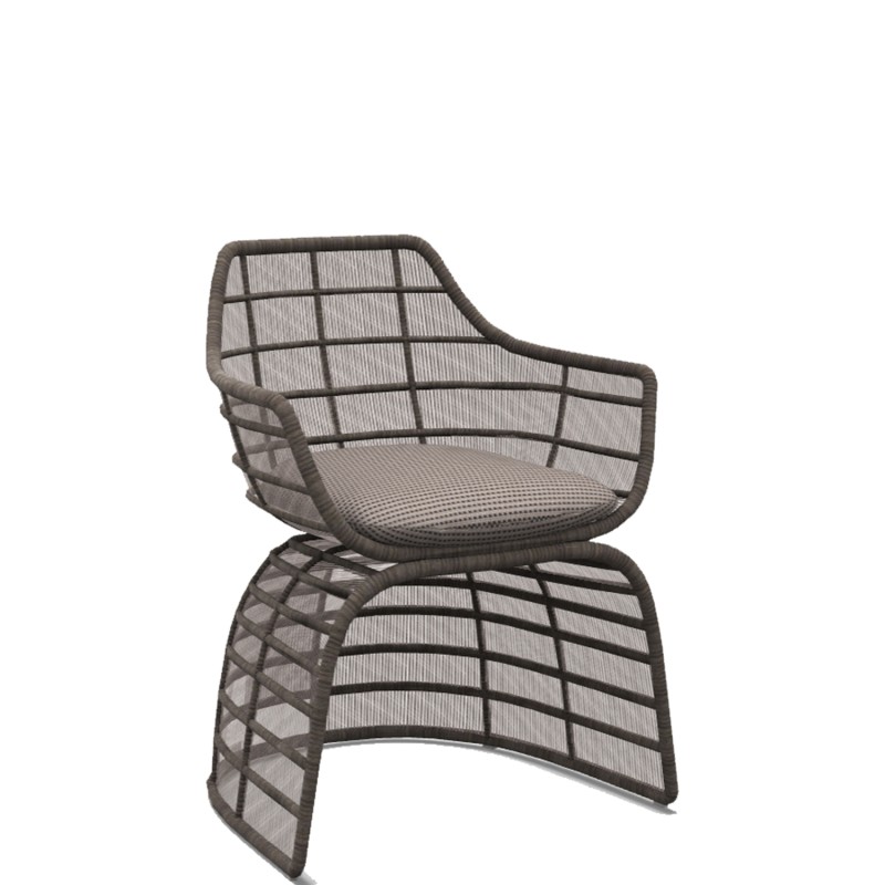 B&B Italia outdoor - Crinoline chair with armrests