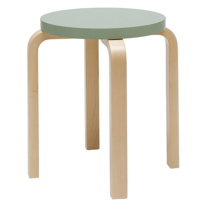 Artek Sgabello E60 Betulla laccato verde Longho Design Palermo