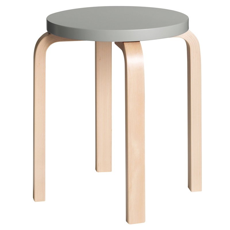 Artek Sgabello E60 Betulla laccato grigio Longho Design Palermo