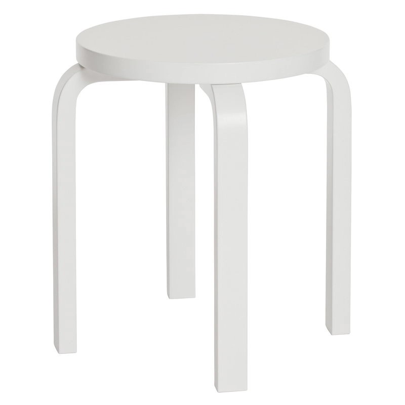 Artek Sgabello E60 Betulla laccato bianco 2 Longho Design Palermo