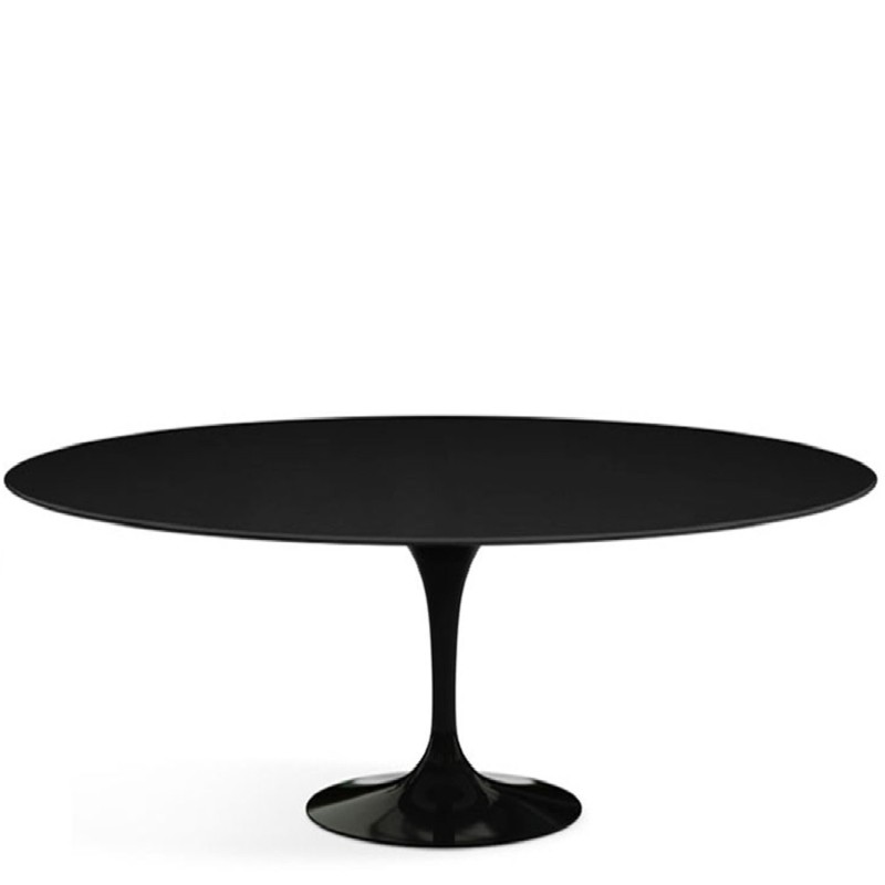 Knoll - Saarinen Tulip L244 oval black table