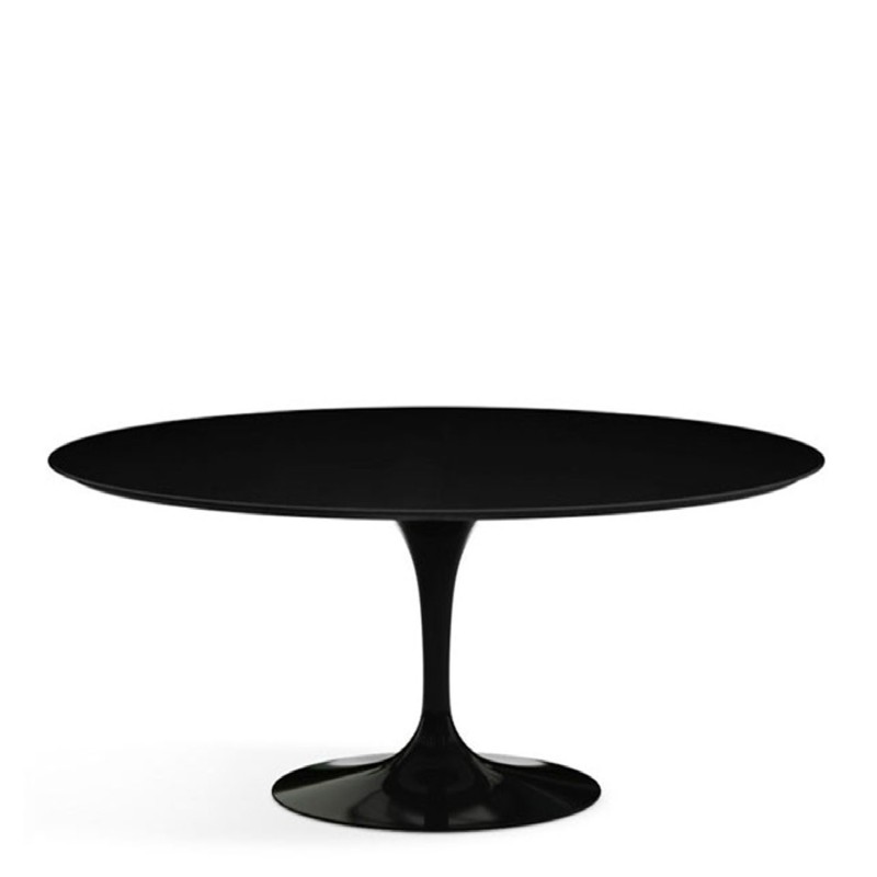 Knoll - Saarinen Tulip L198 oval black table