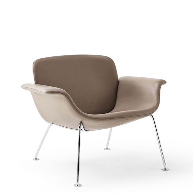 Knoll - KN04 armachair with leather upholstery