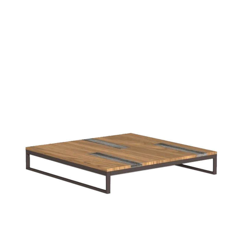 Talenti Casilda mokka small table 100x100 Longho Design Palermo