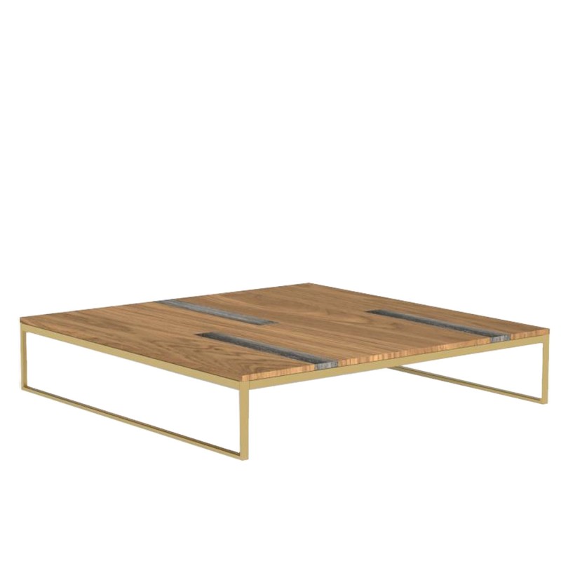 Talenti - Casilda gold coffee table 140x140