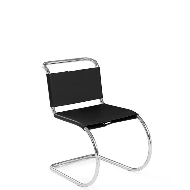 Knoll - MR black leather chair