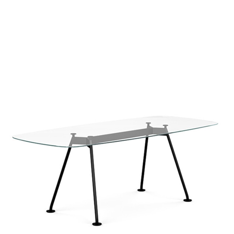 Knoll - Grasshopper 200x90 table with black base