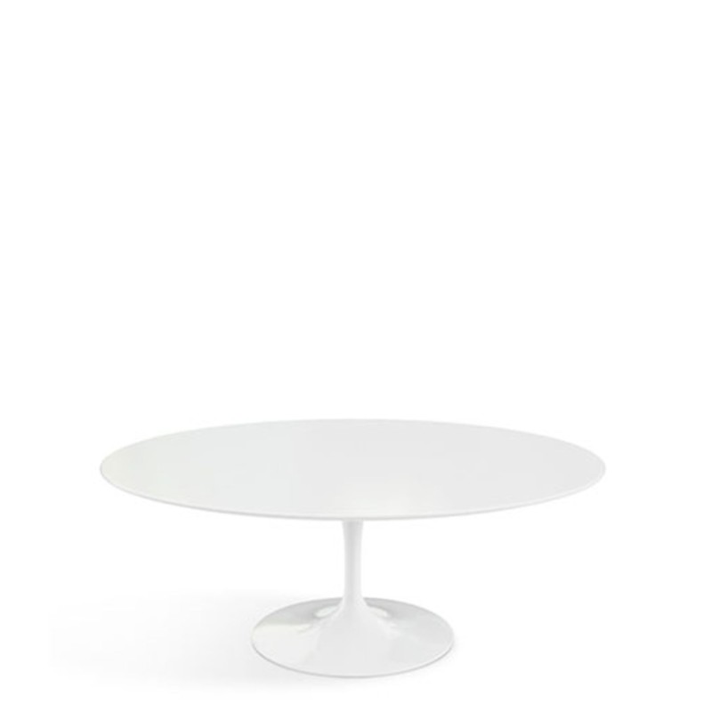 Knoll - Saarinen Tulip L107 oval white table