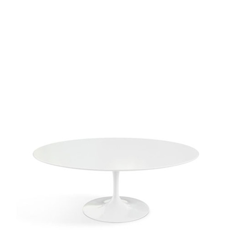 Knoll - Tavolino Ovale Saarinen L107 bianco Longho Design Palermo