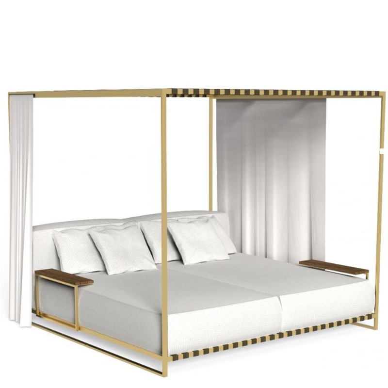 Talenti Casilda mokka gold white daybed Longho Design Palermo