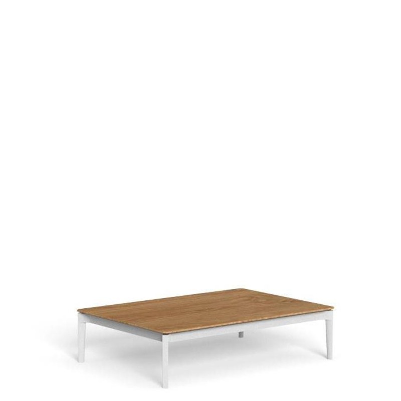 Talenti Leaf natural teak small table 70x100 Longho Design Palermo