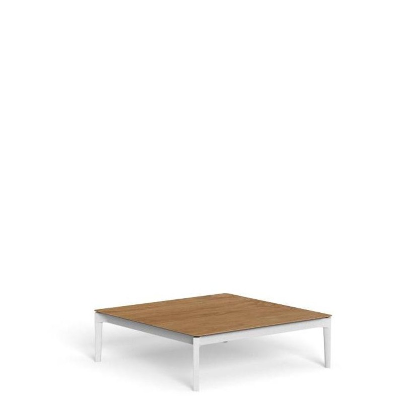 Talenti Leaf natural teak small table 80x80 Longho Design Palermo