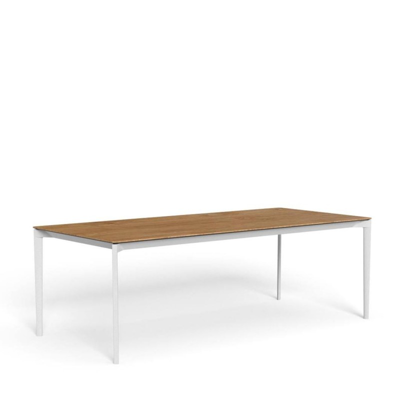 Talenti - Leaf accoya wood natural teak dining table 220x100