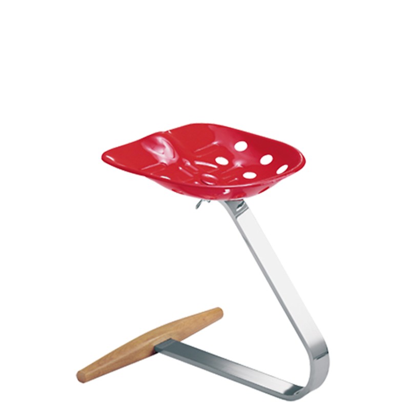 Zanotta - Mezzadro red stool