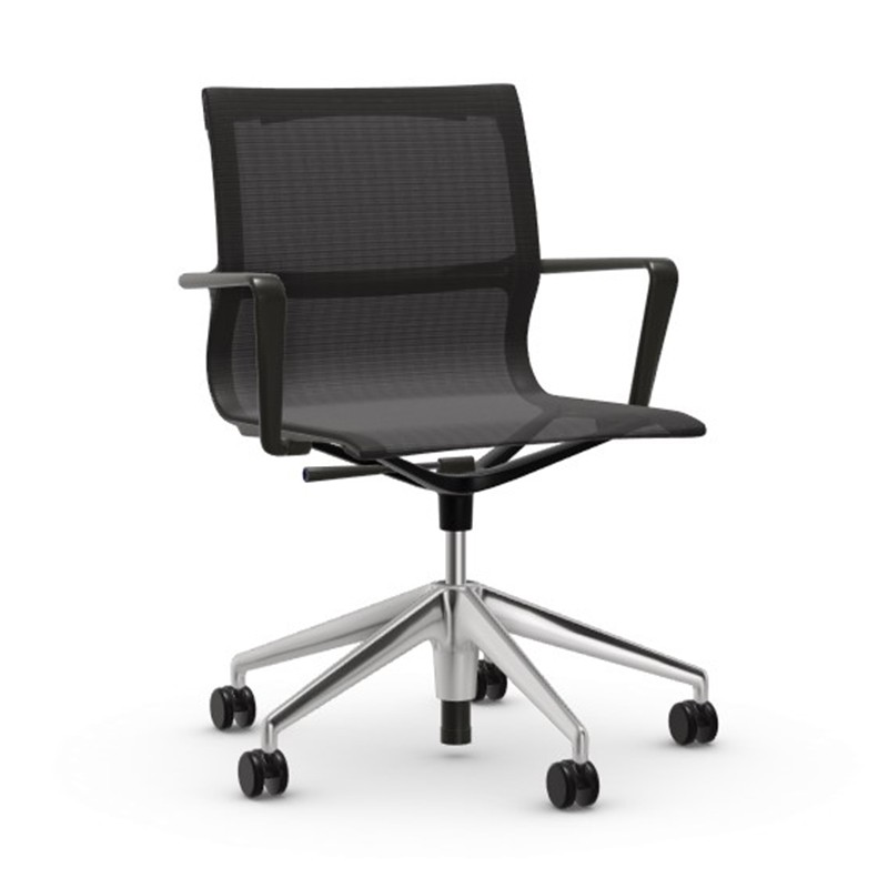 Vitra - Physix Studio chair polished aluminum FleeceNet black