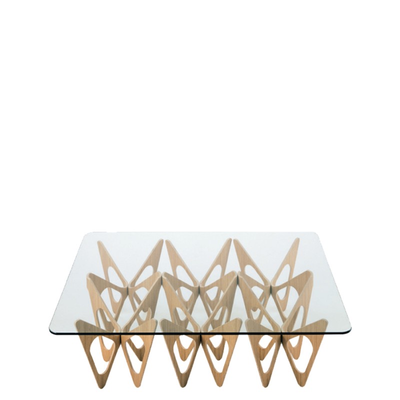 Zanotta - Tavolino rettangolare Butterfly rovere naturale Longho Design Palermo