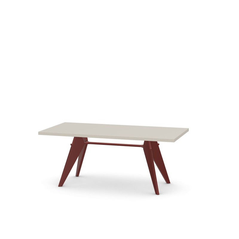 Vitra Tavolo Prouve EM Table L180 HPL avorio longho design palermo