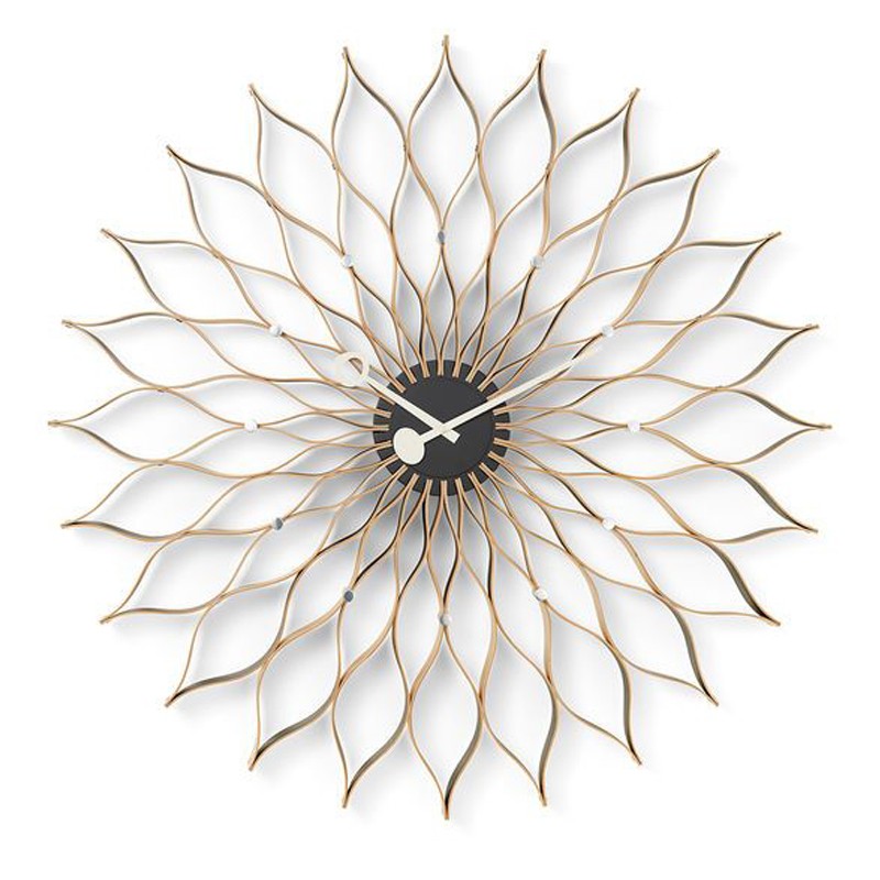 Vitra Orologio Sunflower Clock betulla longho design palermo 1