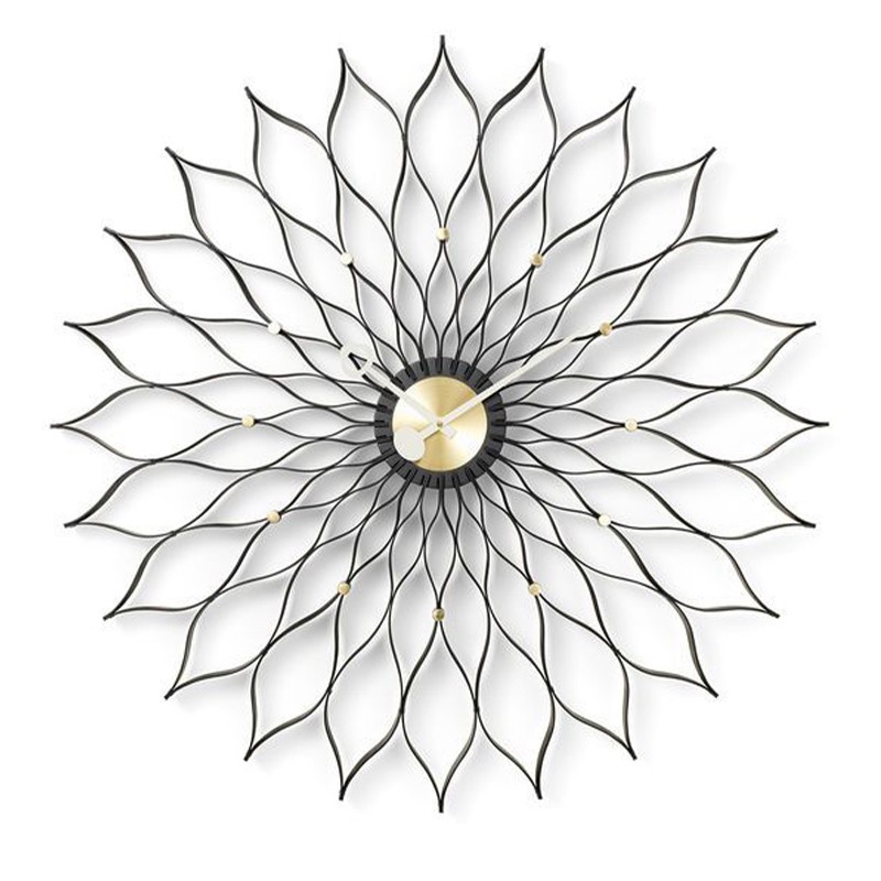 Vitra Orologio Sunflower Clock nero longho design palermo