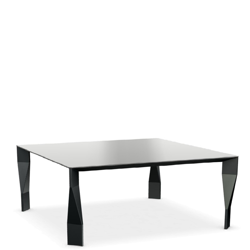 Molteni – Diamond square table 140x140 glass top