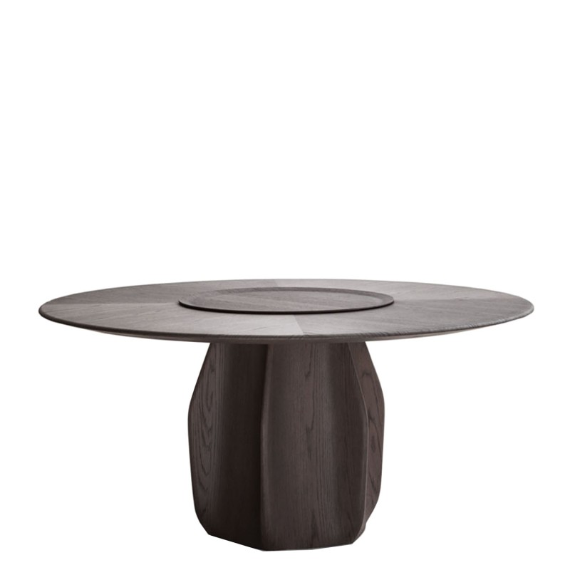 Molteni - Asterias table d 160 with swivel plate d 85