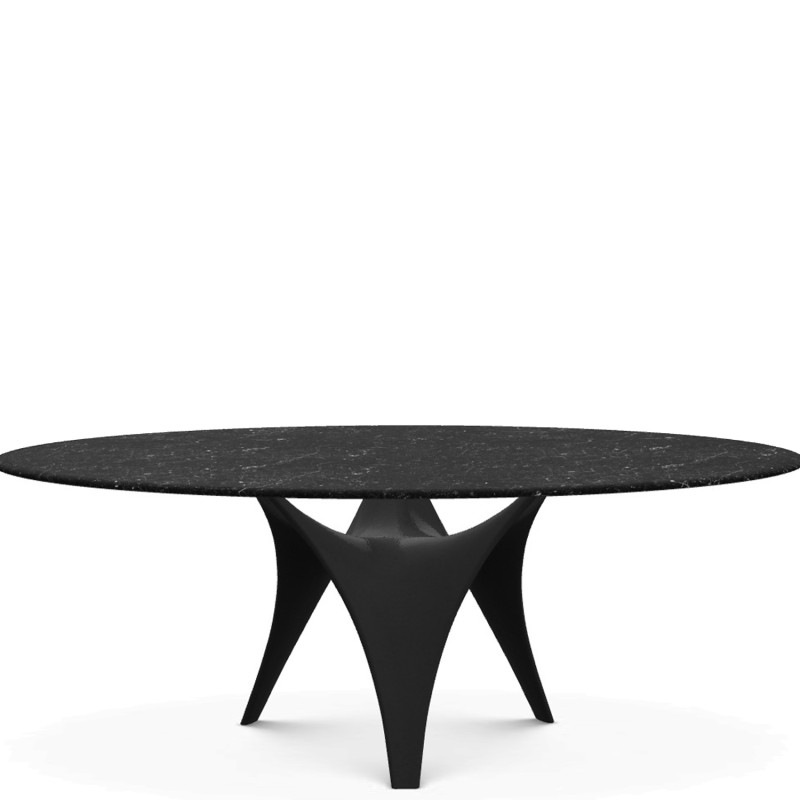 Molteni - Arc oval table marble top