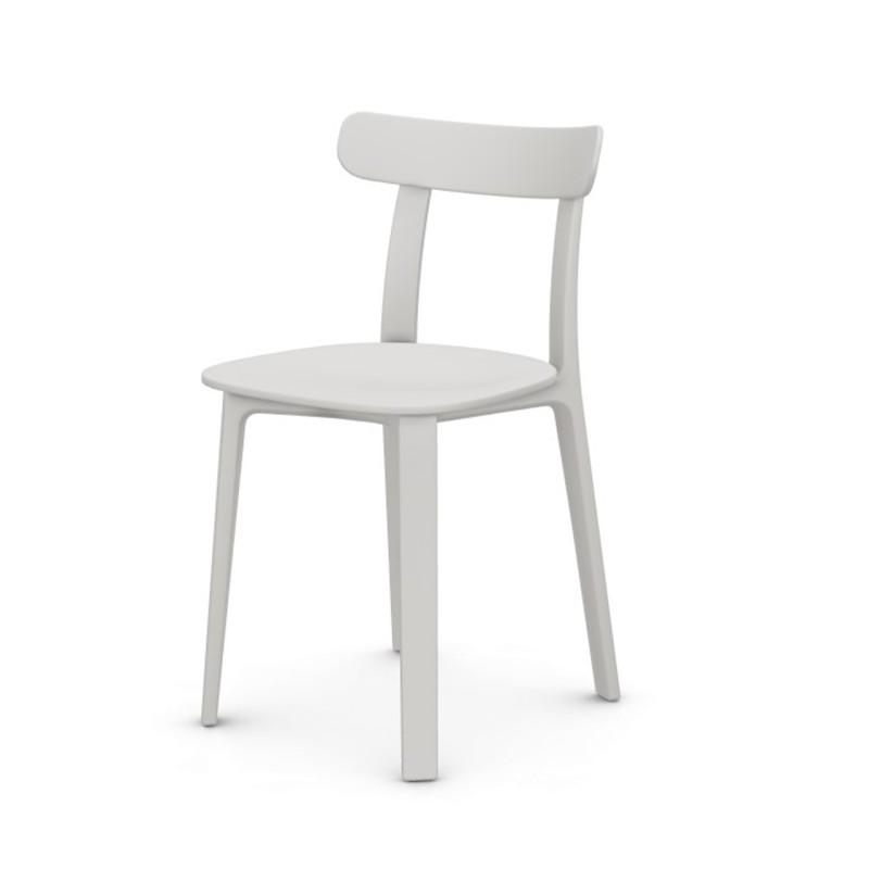 Vitra - Sedia All Plastic Chair bianco due tonalità longho design palemo