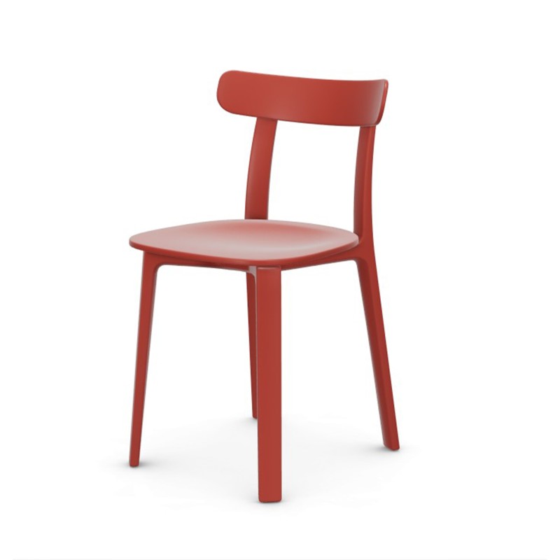 Vitra - Sedia All Plastic Chair mattone due tonalità