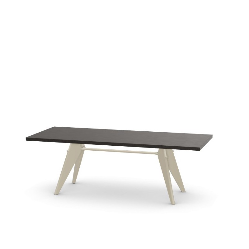 Vitra - EM Table L220 HPL dark oak veneered