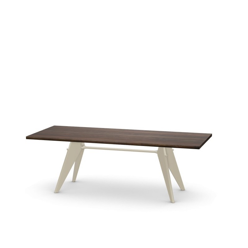 Vitra - EM Table L220 dark solid oak