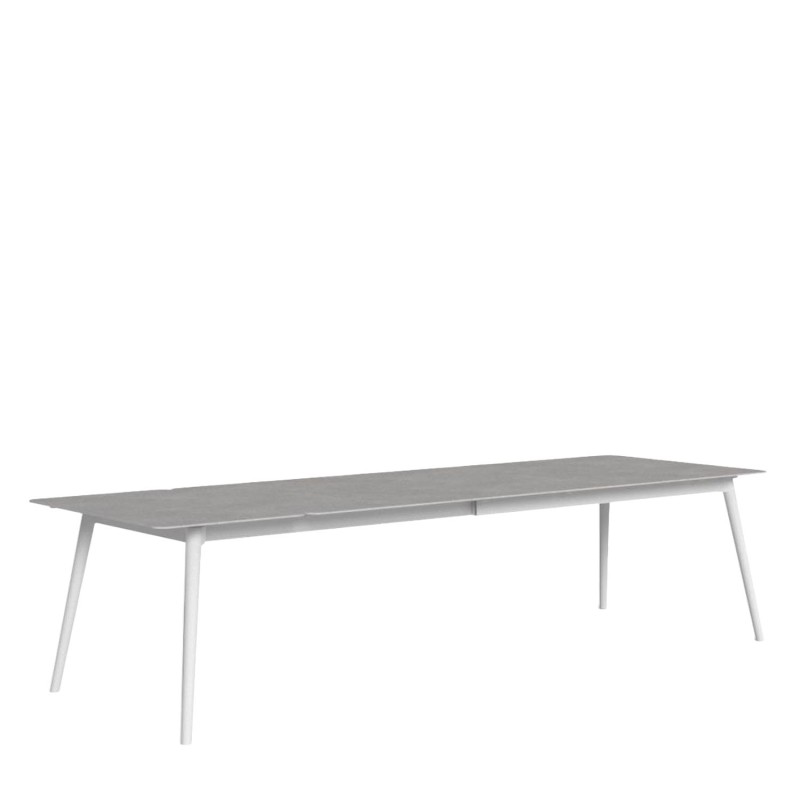 Talenti Moon Alu extendible dining table 240/300x100 Longho Design Palermo