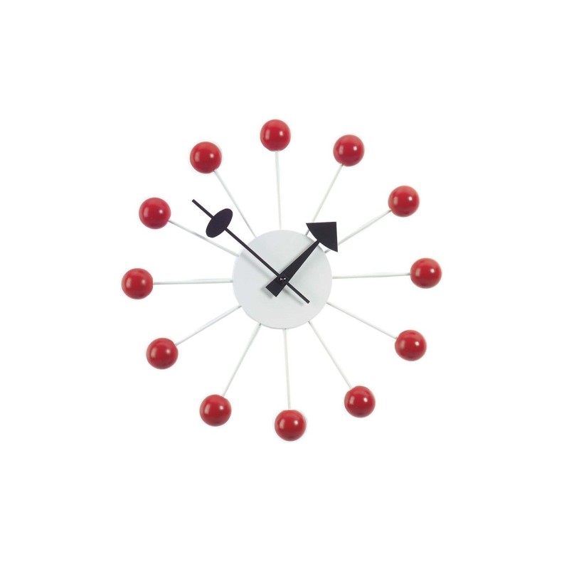 Vitra - Orologio da parete Ball Clock rosso