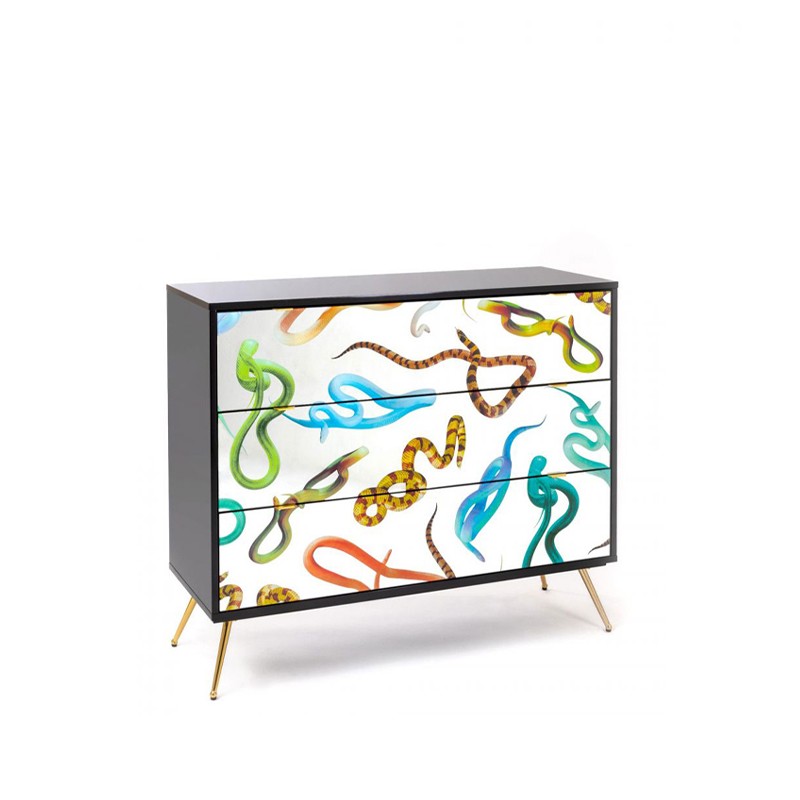 Seletti - Chest of three drawers snake