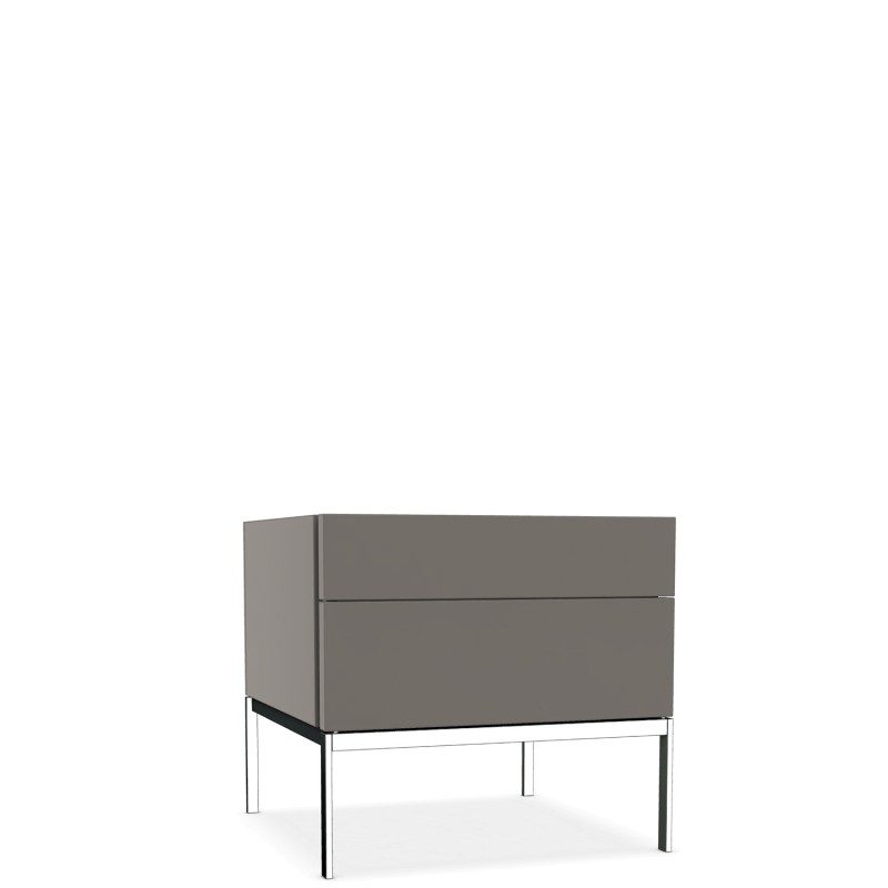 Molteni - 606 bedside table with chrome base