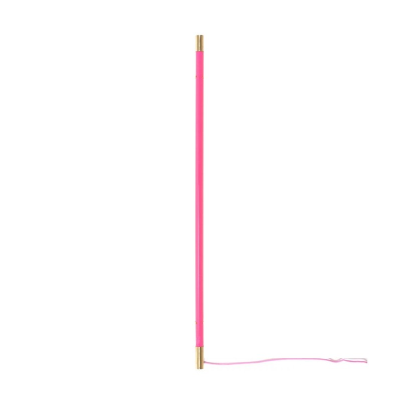 Seletti - Linea Golden End pink floor lamp