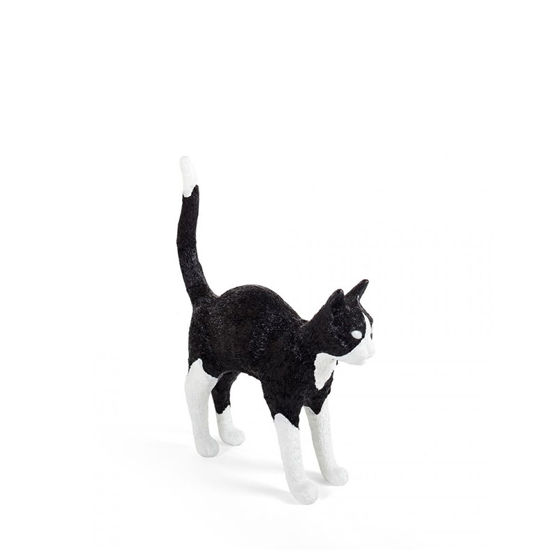 Seletti - Jobby The Cat Black and White floor lamp