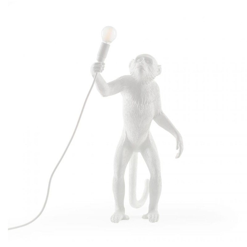 Seletti - Lampada da tavolo The Monkey Lamp Standing bianco longho design palermo