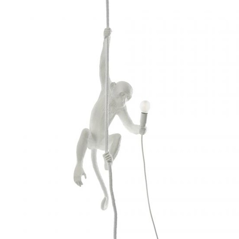 Seletti - Lampada a sospensione Monkey Lamp Ceiling Bianco longho design palermo