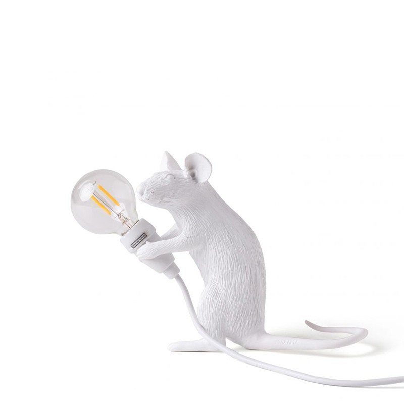 Seletti - Lampada da tavolo Mouse Lamp Mac Sitting USB longho design Palermo