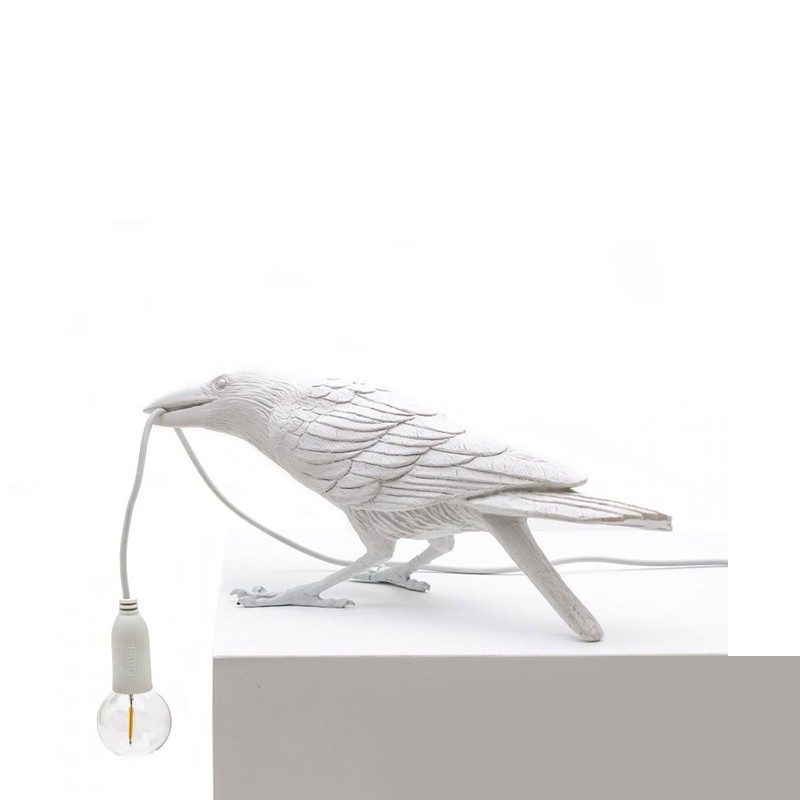 Seletti - Bird Lamp White Playing outdoor