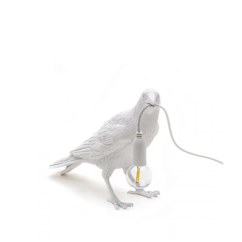 Seletti - Lampada da esterno Bird Lamp in attesa Bianco