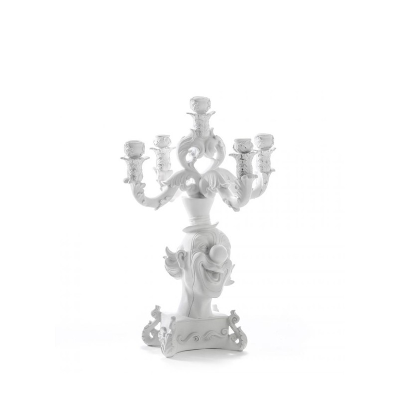 Seletti - Burlesque Clown White candelabras