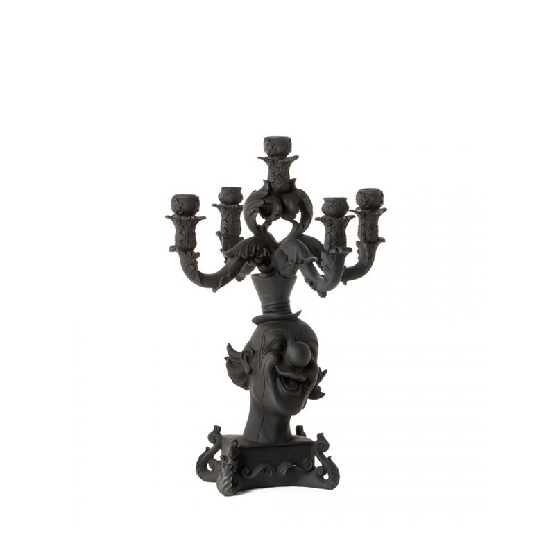 Seletti - Burlesque Clown Black candelabras