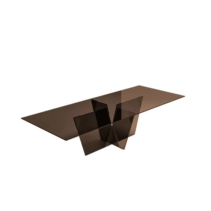 Tonelli - Crossover table bronze glass 220x130