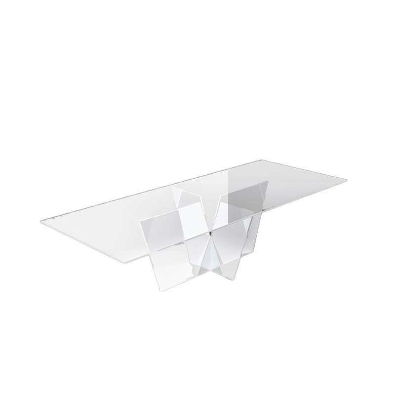 Tonelli - Crossover table extra clear glass 220x130