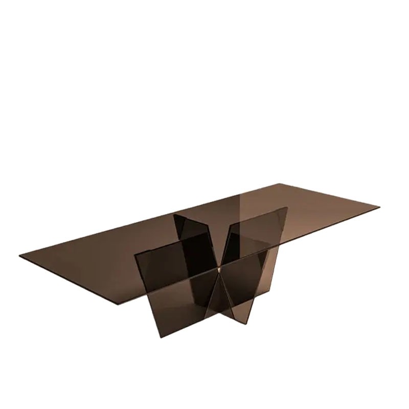 Tonelli - Crossover table bronze glass 260x130