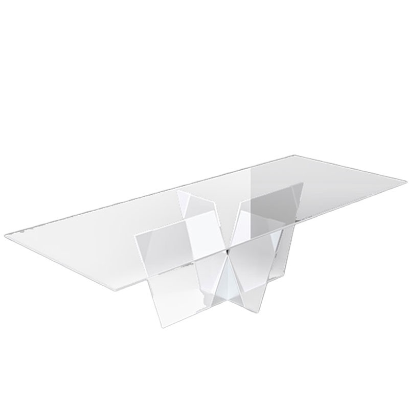 Tonelli - Crossover table extra clear glass 300x130